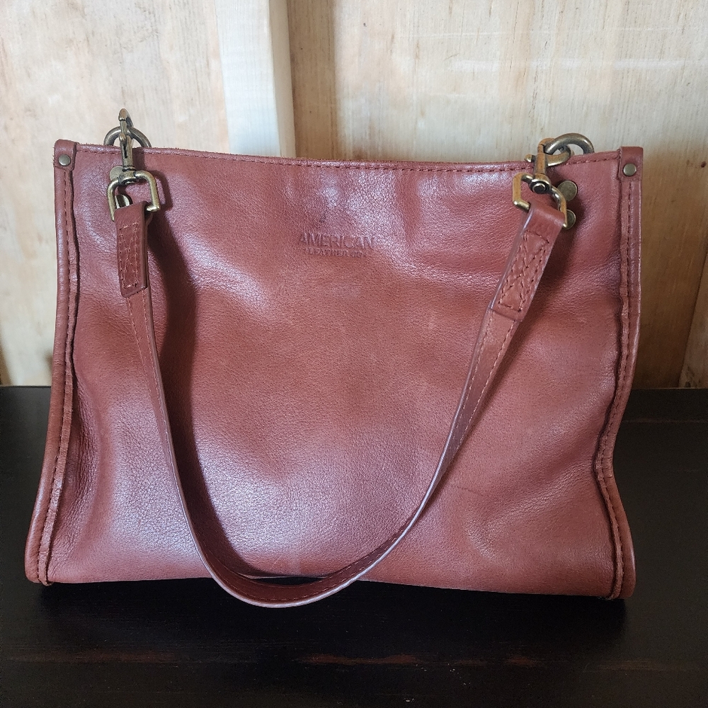 American Leather Handbag Brown